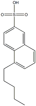 5-Pentyl-2-naphthalenesulfonic acid Structure