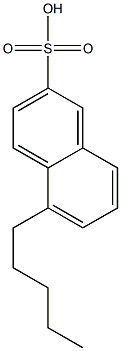 5-Pentyl-2-naphthalenesulfonic acid 结构式