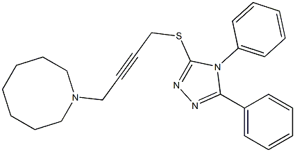 4,5-Diphenyl-3-[[4-[(octahydroazocin)-1-yl]-2-butynyl]thio]-4H-1,2,4-triazole|