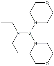 Dimorpholino(diethylamino)sulfonium Structure