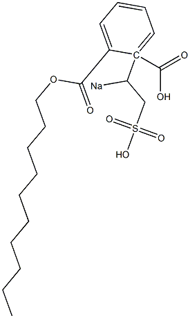  Phthalic acid 1-decyl 2-(1-sodiosulfoethyl) ester