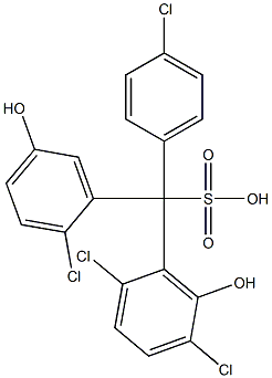 (4-Chlorophenyl)(2-chloro-5-hydroxyphenyl)(2,5-dichloro-6-hydroxyphenyl)methanesulfonic acid