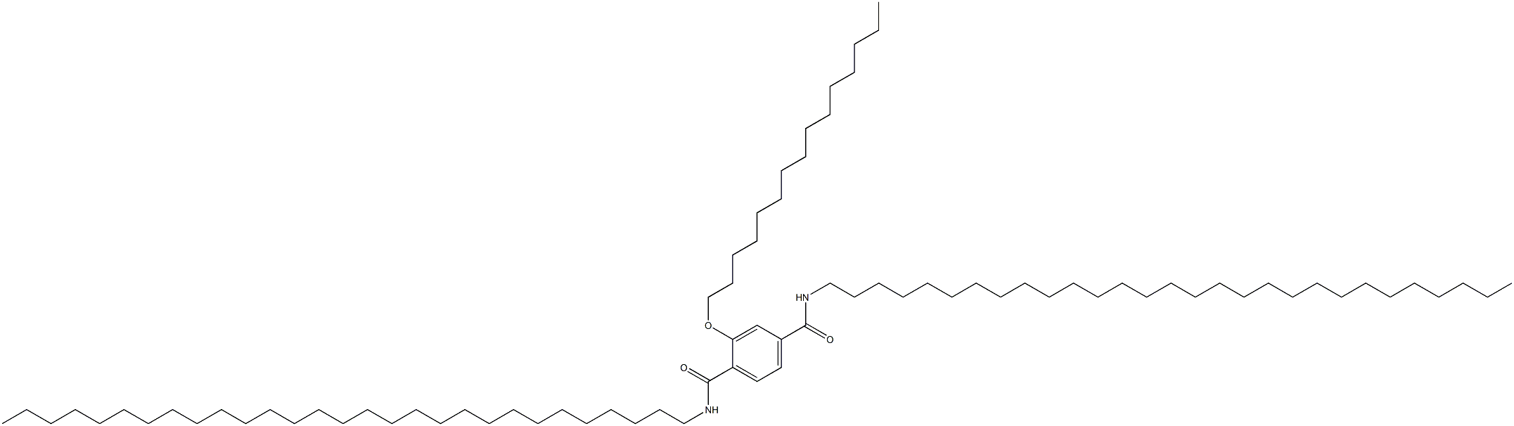 2-(Pentadecyloxy)-N,N'-dinonacosylterephthalamide 结构式