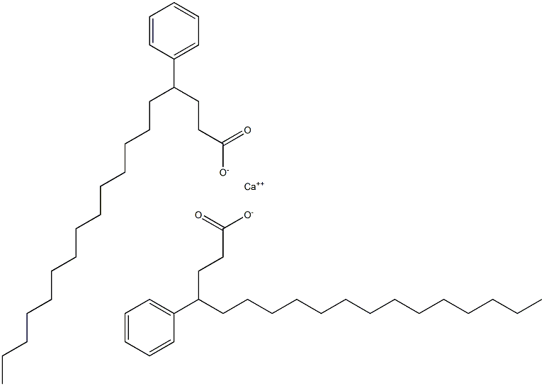 Bis(4-phenylstearic acid)calcium salt,,结构式