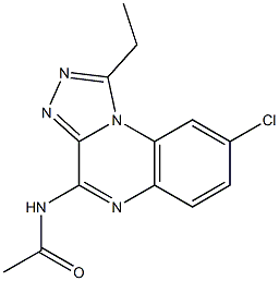 4-Acetylamino-8-chloro-1-ethyl[1,2,4]triazolo[4,3-a]quinoxaline Structure