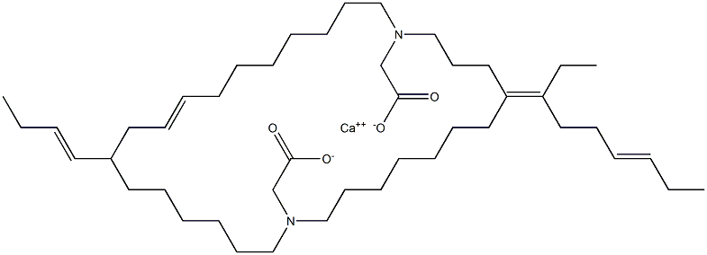 ビス[N,N-ジ(8-ウンデセニル)グリシン]カルシウム 化学構造式