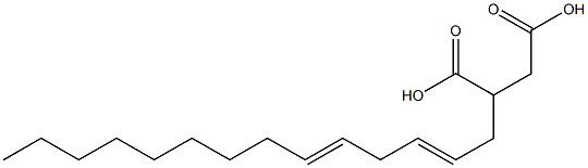 (2,5-Tetradecadienyl)succinic acid 结构式