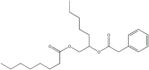 Heptane-1,2-diol 1-octanoate 2-(phenylacetate) 结构式