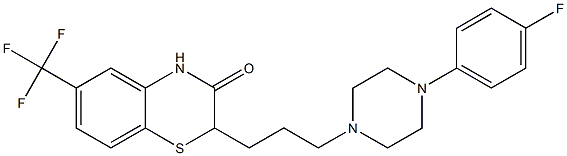 2-[3-[4-(4-Fluorophenyl)piperazin-1-yl]propyl]-6-trifluoromethyl-2H-1,4-benzothiazin-3(4H)-one