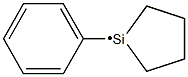 1-Phenyl-1-silacyclopentan-1-ylradical Structure