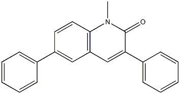 3,6-Diphenyl-1-methylquinolin-2(1H)-one,,结构式