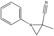 1-フェニル-2-メチルアジリジン-2-カルボニトリル 化学構造式