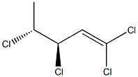 (3R,4R)-1,1,3,4-テトラクロロ-1-ペンテン 化学構造式