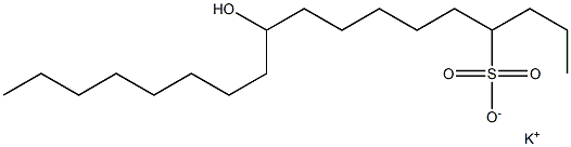 10-Hydroxyoctadecane-4-sulfonic acid potassium salt