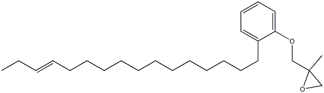 2-(13-Hexadecenyl)phenyl 2-methylglycidyl ether Struktur