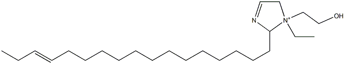 1-Ethyl-2-(14-heptadecenyl)-1-(2-hydroxyethyl)-3-imidazoline-1-ium 结构式