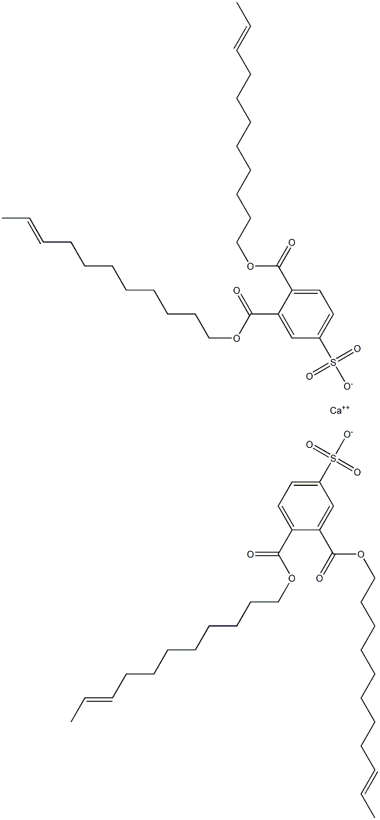 Bis[3,4-di(9-undecenyloxycarbonyl)benzenesulfonic acid]calcium salt,,结构式