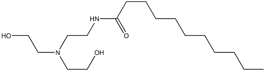 N-[2-[Bis(2-hydroxyethyl)amino]ethyl]undecanamide,,结构式