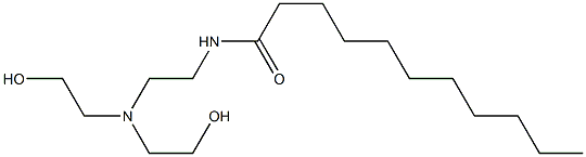 N-[2-[Bis(2-hydroxyethyl)amino]ethyl]undecanamide Structure