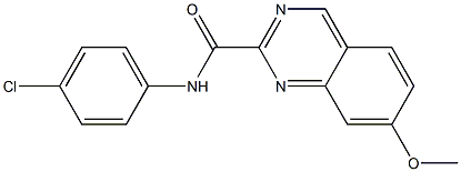 N-(4-Chlorophenyl)-7-methoxyquinazoline-2-carboxamide Struktur