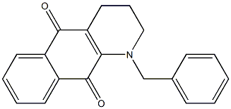 1,2,3,4-テトラヒドロ-1-ベンジルベンゾ[g]キノリン-5,10-ジオン 化学構造式