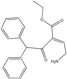 2-(2-Aminoethylidene)-4,4-diphenyl-3-oxobutyric acid ethyl ester 结构式