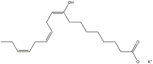 9-Hydroxylinoleic acid potassium salt Structure