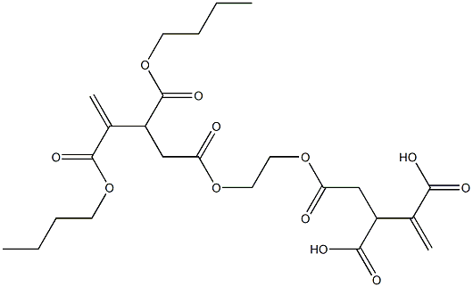 4,4'-[Ethylenebis(oxycarbonyl)]bis(1-butene-2,3-dicarboxylic acid dibutyl) ester 结构式