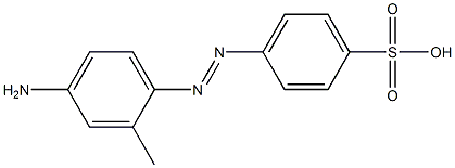 4-(4-Amino-2-methylphenylazo)benzenesulfonic acid,,结构式