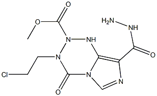 3-(2-Chloroethyl)-3,4-dihydro-4-oxo-N2-methoxycarbonylimidazo[5,1-d]-1,2,3,5-tetrazine-8-carboxylic acid hydrazide