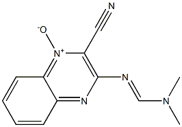 3-[(Dimethylaminomethylene)amino]quinoxaline-2-carbonitrile 1-oxide,,结构式