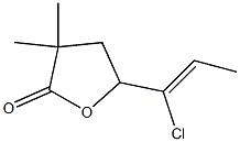 5-(1-Chloro 1-propenyl)dihydro-3,3-dimethylfuran-2(3H)-one