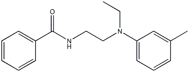 N-Ethyl-N-[2-(benzoylamino)ethyl]-3-methylaniline Struktur