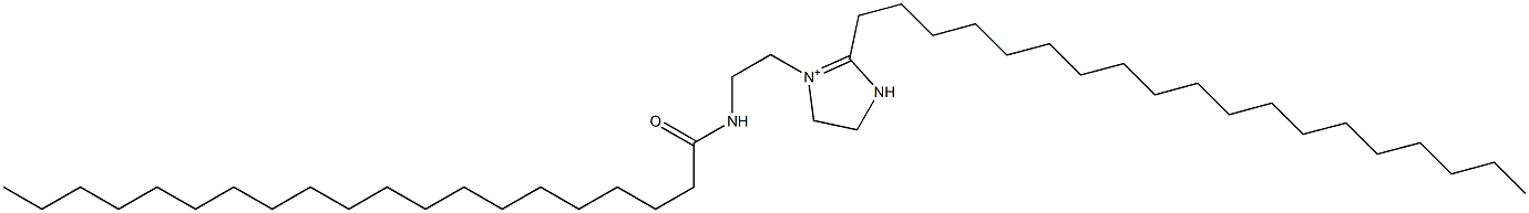 1-[2-(Icosanoylamino)ethyl]-2-nonadecyl-1-imidazoline-1-ium Struktur