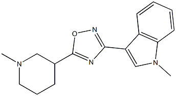 3-[5-(1-Methyl-3-piperidinyl)-1,2,4-oxadiazol-3-yl]-1-methyl-1H-indole