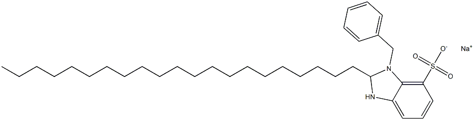 1-Benzyl-2,3-dihydro-2-henicosyl-1H-benzimidazole-7-sulfonic acid sodium salt,,结构式