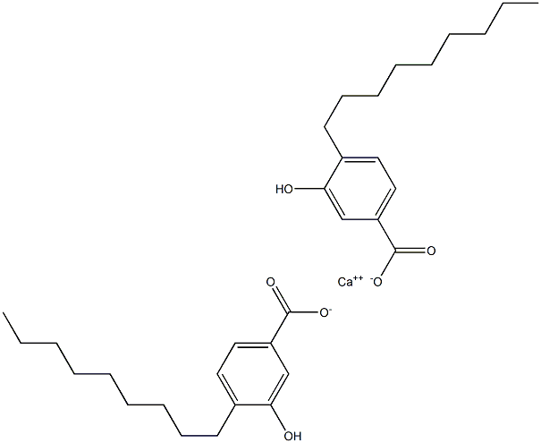 ビス(4-ノニル-3-ヒドロキシ安息香酸)カルシウム 化学構造式