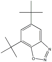 5,7-ビス(1,1-ジメチルエチル)-1,2,3-ベンゾオキサジアゾール 化学構造式