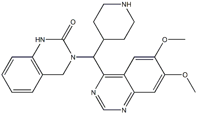  3-[1-(6,7-Dimethoxy-4-quinazolinyl)-4-piperidinylmethyl]-3,4-dihydroquinazolin-2(1H)-one