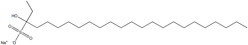 3-Hydroxytetracosane-3-sulfonic acid sodium salt,,结构式