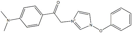 1-Phenoxy-3-[4-(dimethylamino)phenylcarbonylmethyl]-1H-imidazol-3-ium|