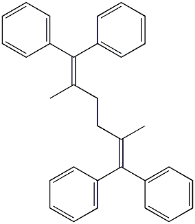 1,1,6,6-Tetraphenyl-2,5-dimethyl-1,5-hexadiene Structure