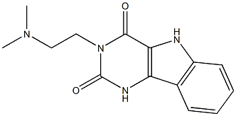 3-(2-Dimethylaminoethyl)-1H-pyrimido[5,4-b]indole-2,4(3H,5H)-dione Structure