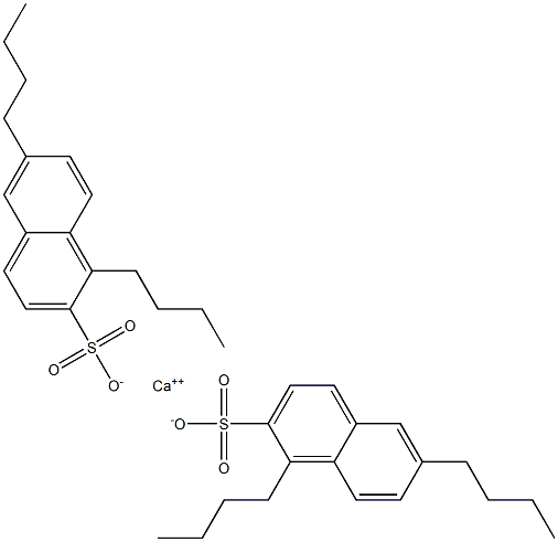 ビス(1,6-ジブチル-2-ナフタレンスルホン酸)カルシウム 化学構造式