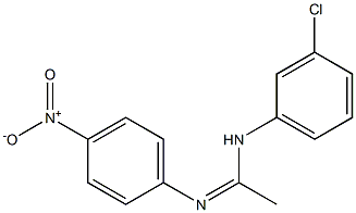 N1-(3-Chlorophenyl)-N2-(4-nitrophenyl)acetamidine 结构式
