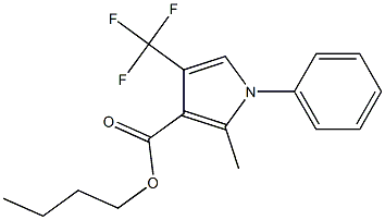  1-Phenyl-2-methyl-4-trifluoromethyl-1H-pyrrole-3-carboxylic acid butyl ester