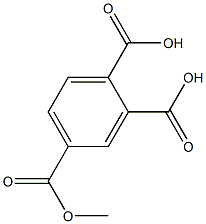 1,2,4-Benzenetricarboxylic acid dihydrogen 4-methyl ester 结构式