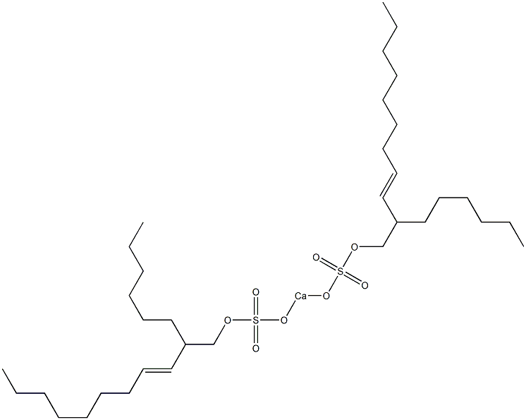 Bis(2-hexyl-3-undecenyloxysulfonyloxy)calcium 结构式