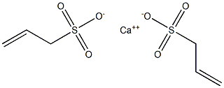 Bis(2-propene-1-sulfonic acid)calcium salt Structure