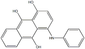 4-Anilino-1,9,10-anthracenetriol Structure